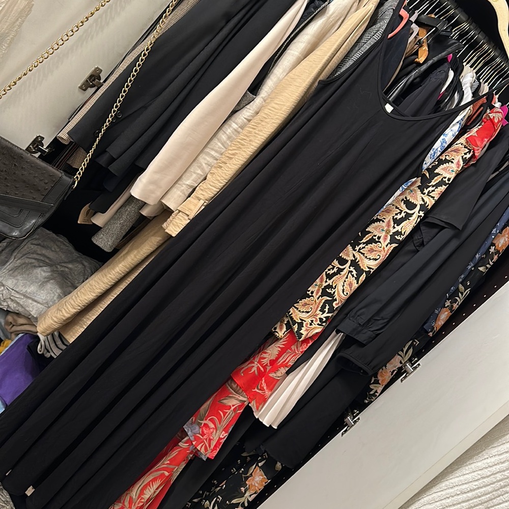 Black Jersey Maxi Dress